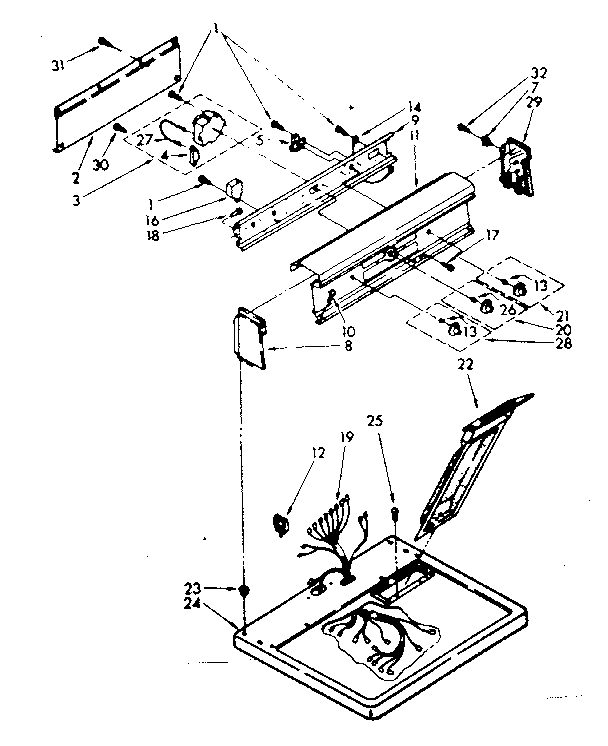 Top and console parts