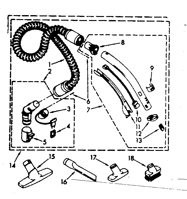 HOSE AND ATTACHMENT PARTS