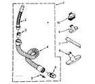 Kenmore 1162530081 hose and attachment parts diagram