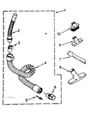 Hose and attachment parts