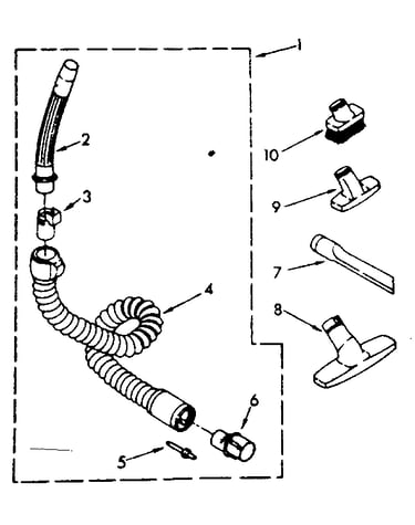 Hose and attachment parts