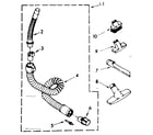 Kenmore 1162532081 hose and attachment parts diagram