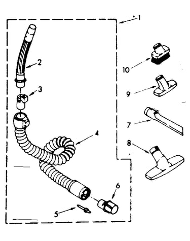 Hose and attachment parts
