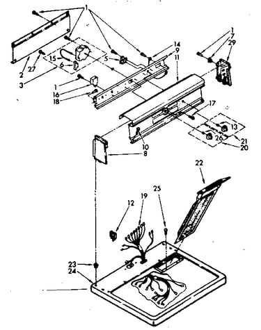 Top and console parts