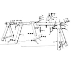 Sears 70172545-1 frame assembly diagram