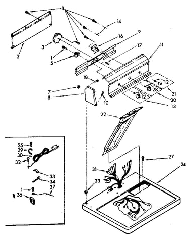 Top and console parts