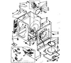 Kenmore 11087470600 cabinet parts diagram