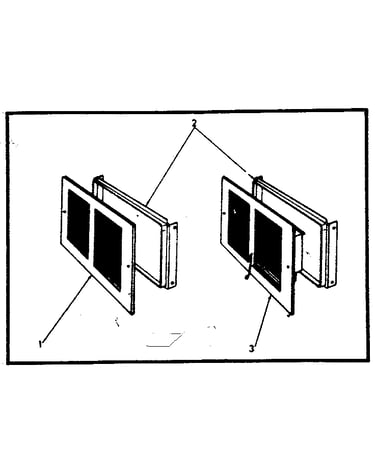 Accessory rear wall register package stock no. 64-78211