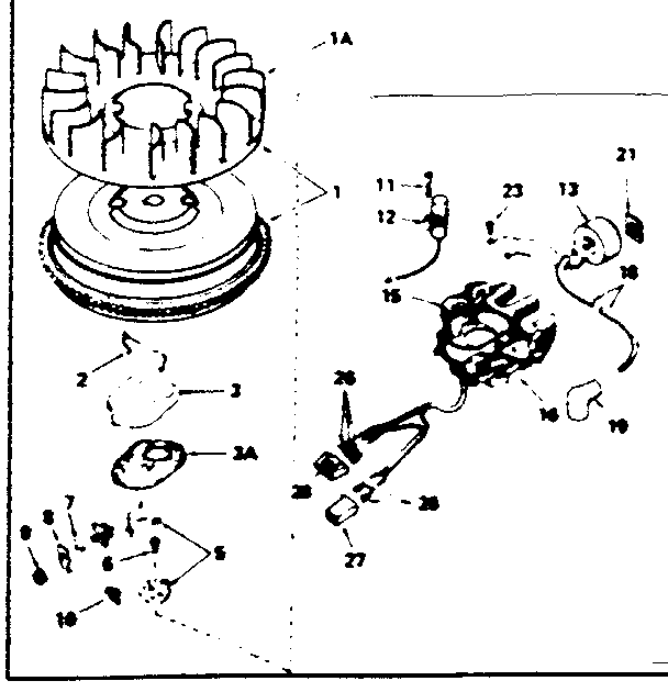 ALTERNATOR MAGNETO NO. 610879