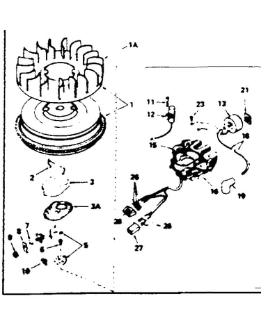 Alternator magneto no. 610879