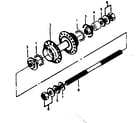 Sears 502456143 rear small flange hub diagram