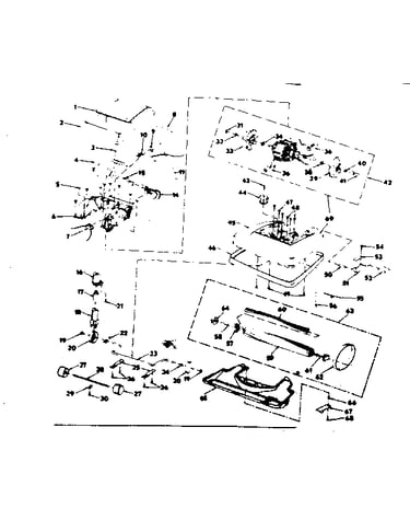 Nozzle and motor assembly