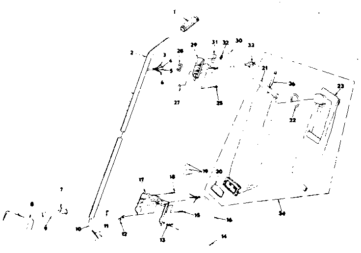 Handle and bag housing