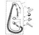 Kenmore 1162525081 hose and attachment parts diagram