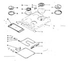 Kenmore 1199067520 main top and oven units diagram