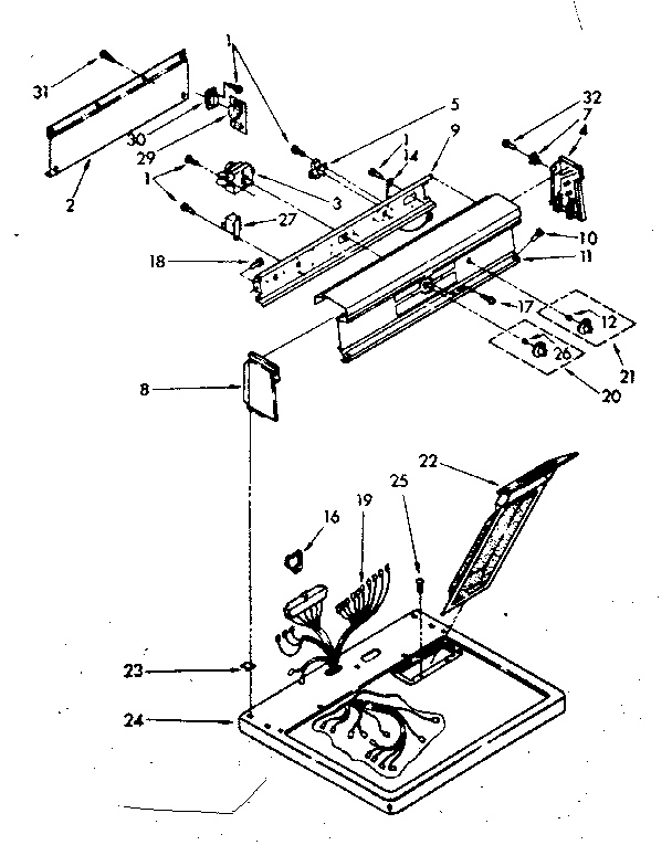 Top and console parts