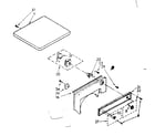 Kenmore 11088390720 top and console parts diagram