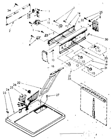 Top and console parts