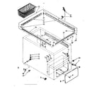 Kenmore 1988151845 cabinet parts diagram