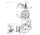 Kenmore 11082406830 tub and basket parts diagram
