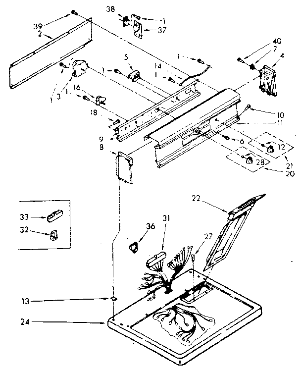 Top and console parts