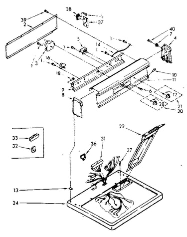 Top and console parts