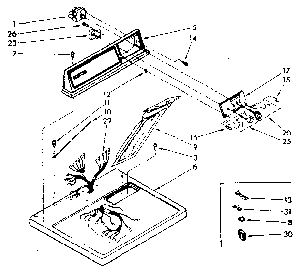 Top and console assembly