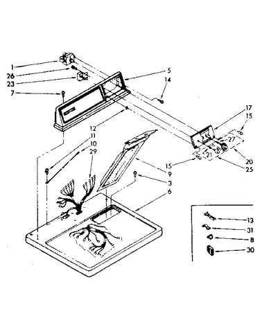 Top and console assembly