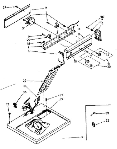 Top and console parts