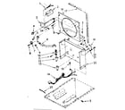 Kenmore 106850303 frame and control parts diagram