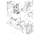 Kenmore 1068532820 dispenser front parts diagram