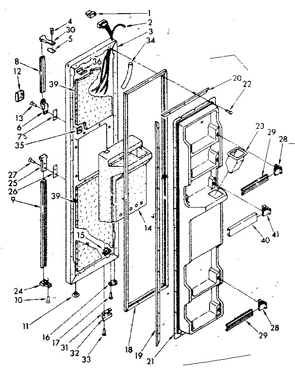 Freezer door parts