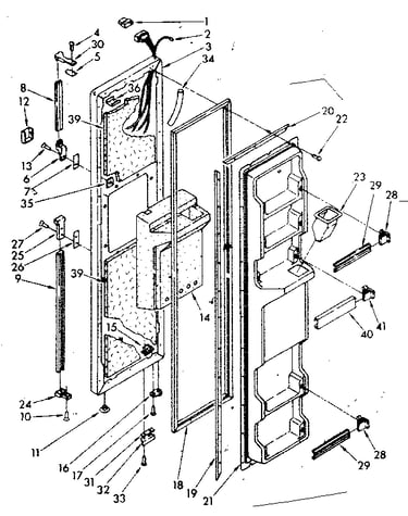 Freezer door parts