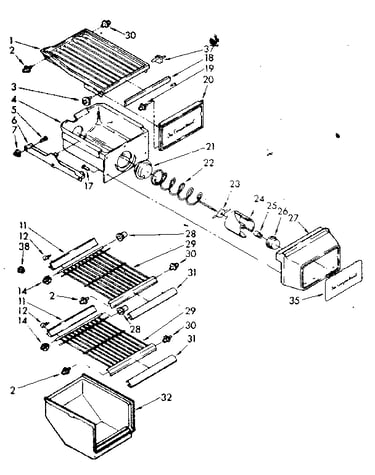 Freezer interior parts