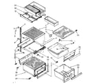 Kenmore 1068532820 refrigerator interior parts diagram