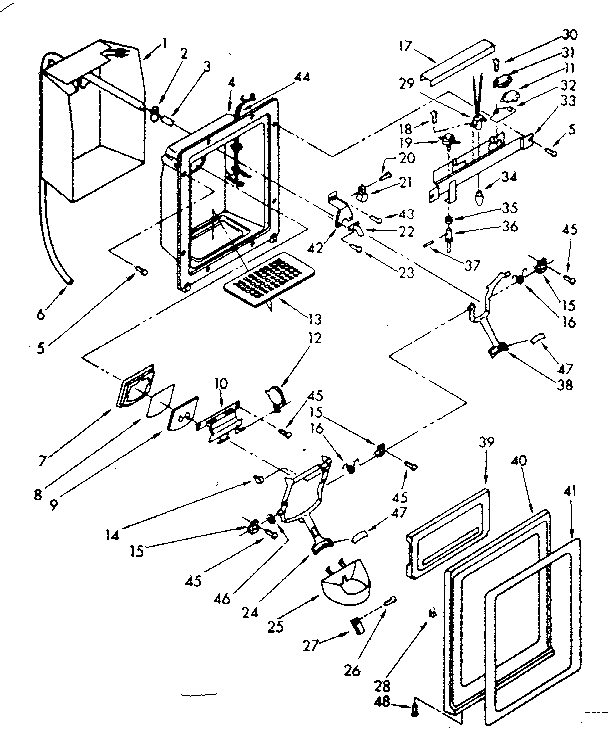 Dispenser front parts