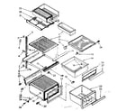 Kenmore 1068532822 refrigerator interior parts diagram