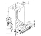 Kenmore 1068532861 cabinet parts diagram