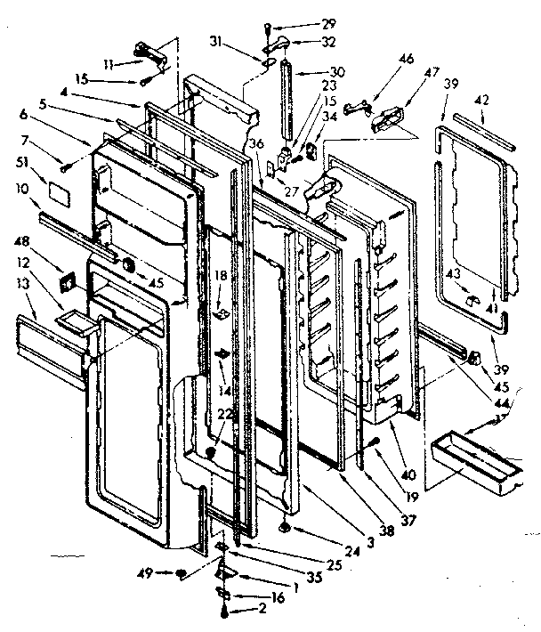 Refrigerator door parts