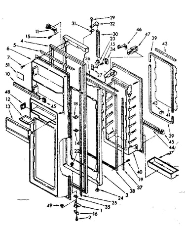 Refrigerator door parts