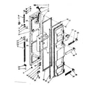 Kenmore 1068532821 freezer door parts diagram