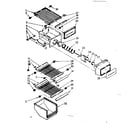 Kenmore 1068532881 freezer interior parts diagram