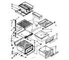 Kenmore 1068532811 refrigerator interior parts diagram