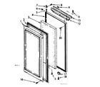 Kenmore 1068532821 serva-door parts diagram