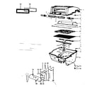 Kenmore 2581075180 grill and burner section diagram