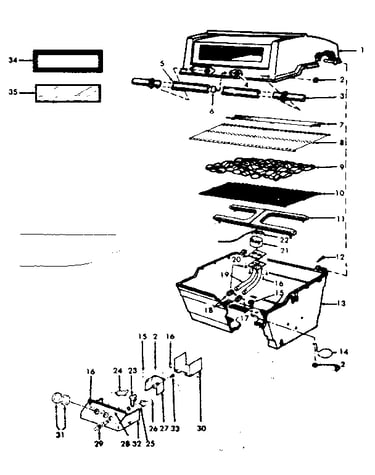 Grill and burner