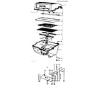 Kenmore 2581055180 grill and burner section diagram