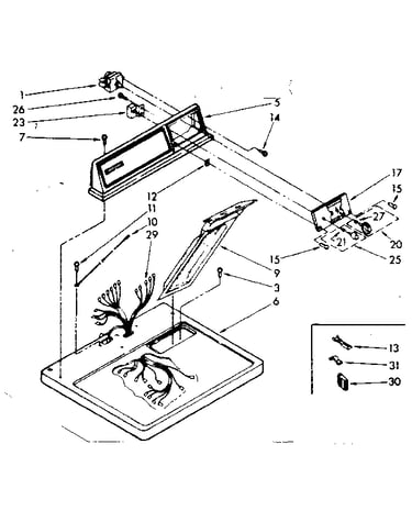 Top and console parts