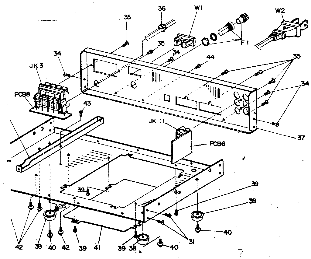 Rear chassis assembly