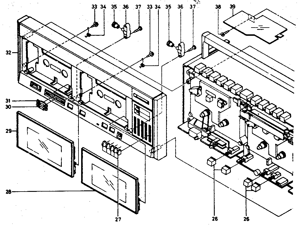 Front cabinet assembly